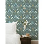 A-Street Prints Froso Turquoise Garden Damask Wallpaper - SKU 2999-24106