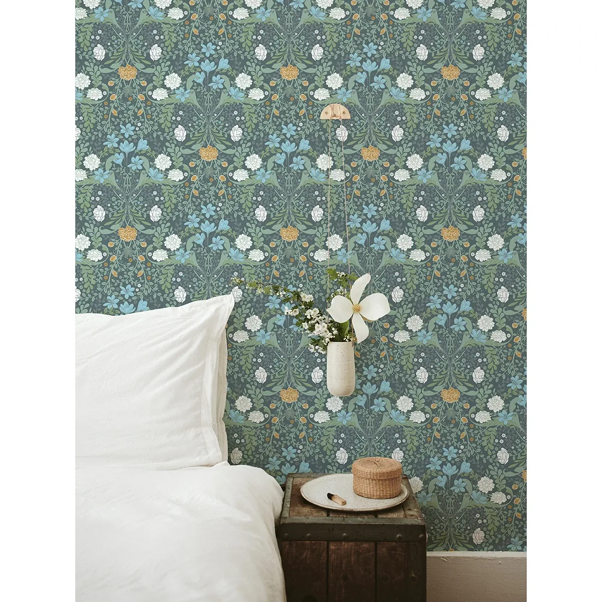 A-Street Prints Froso Turquoise Garden Damask Wallpaper - SKU 2999-24106
