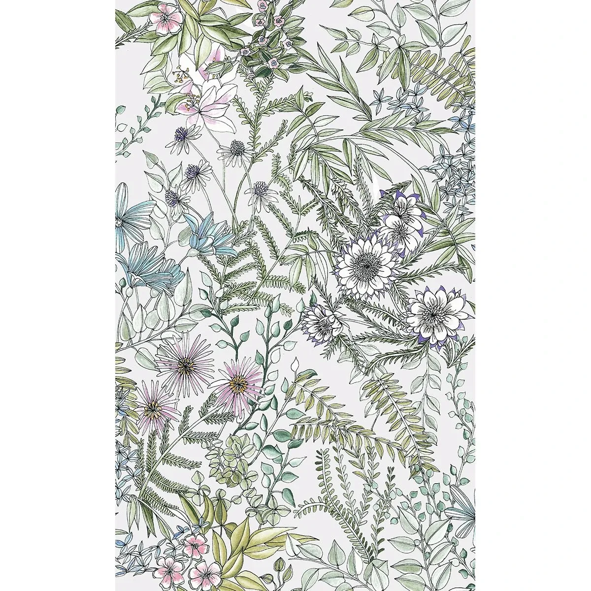 2821-12901 | Full Bloom Off White Floral Wallpaper