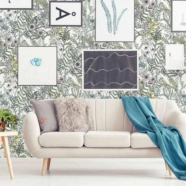 A-Street Prints Full Bloom Off White Floral Wallpaper - SKU 2821-12901