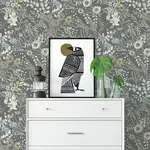 A-Street Prints Full Bloom Taupe Floral Wallpaper - SKU 2821-12905
