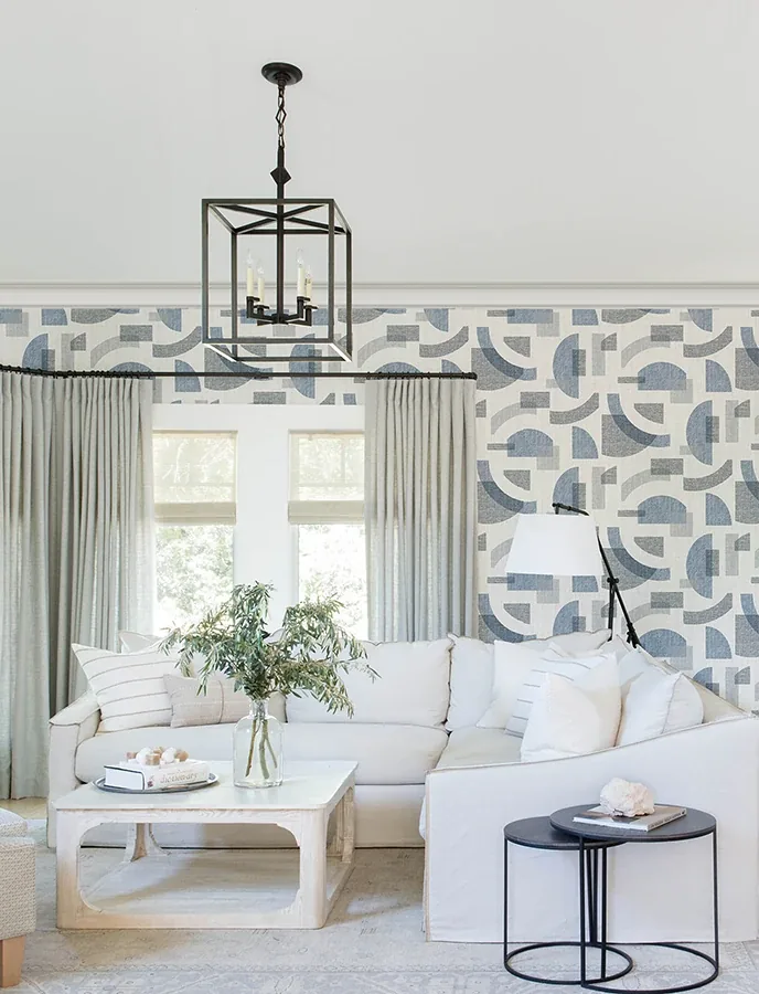 A-Street Prints Fulton Blue Shapes Wallpaper | Wallpaper Twins A-Street Prints Fulton Blue Shapes Wallpaper - SKU 4141-27160