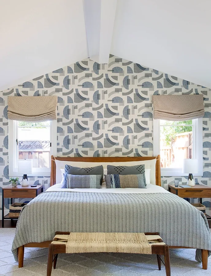 A-Street Prints Fulton Blue Shapes Wallpaper | Wallpaper Twins A-Street Prints Fulton Blue Shapes Wallpaper - SKU 4141-27160