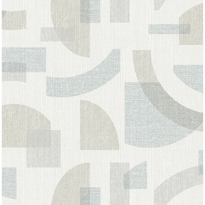 4141-27161 | Fulton Light Blue Shapes Wallpaper