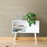 A-Street Prints Galan Silver Sisal Grasscloth Wallpaper - SKU 2829-80005