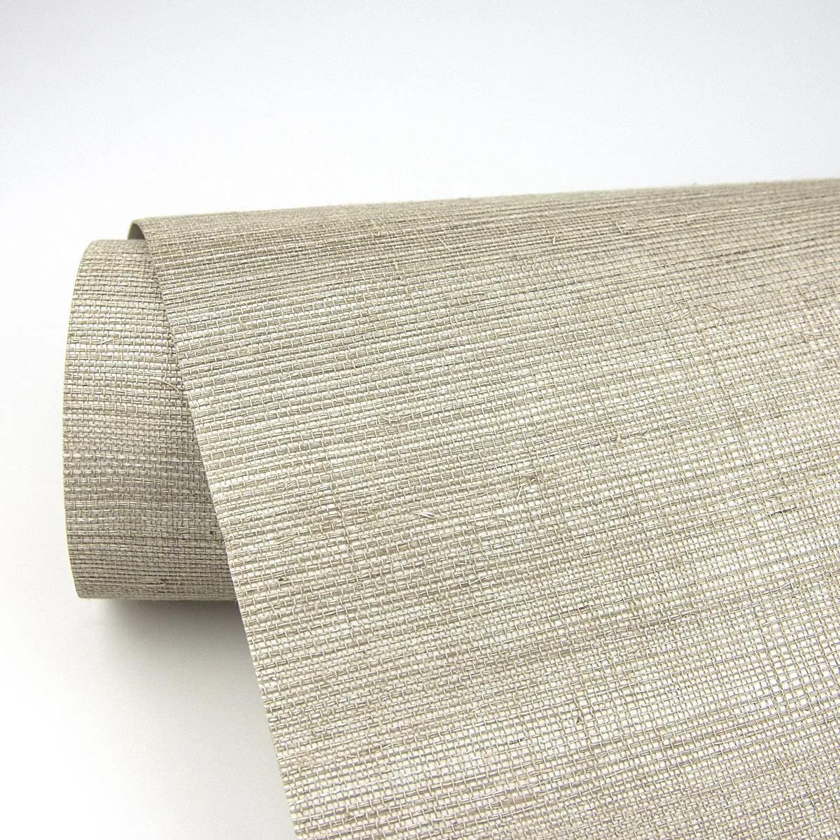 A-Street Prints Galan Silver Sisal Grasscloth Wallpaper - SKU 2829-80005