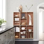 A-Street Prints Gallerie Light Grey Geometric Wood Wallpaper - SKU 2908-25325