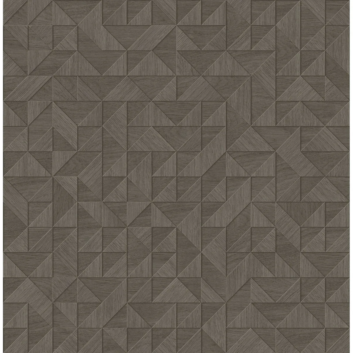 2908-25327 | Gallerie Taupe Geometric Wood Wallpaper
