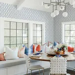 A-Street Prints Gallina Blue Trellis Wallpaper - SKU 4081-26314
