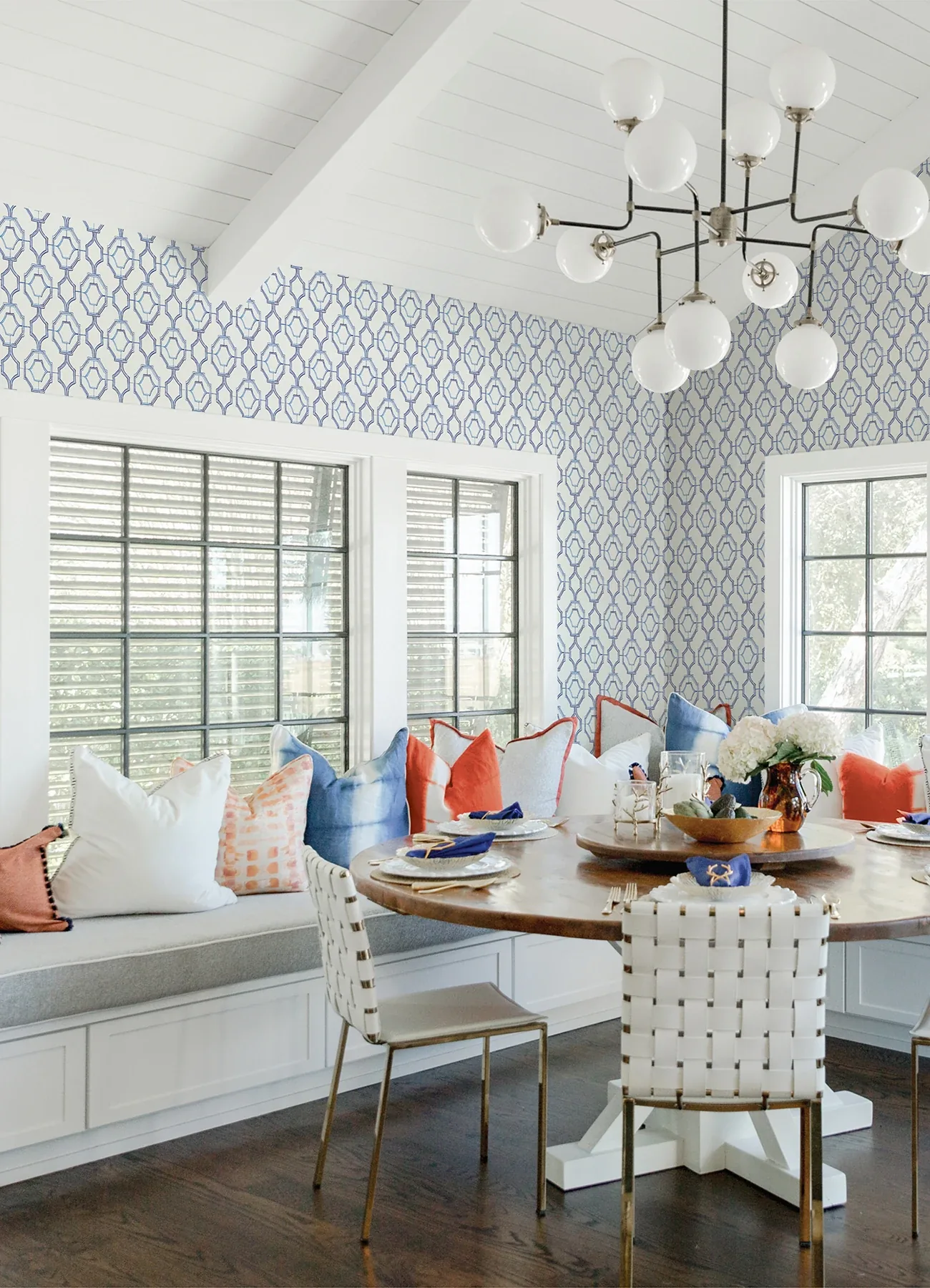 A-Street Prints Gallina Blue Trellis Wallpaper - SKU 4081-26314