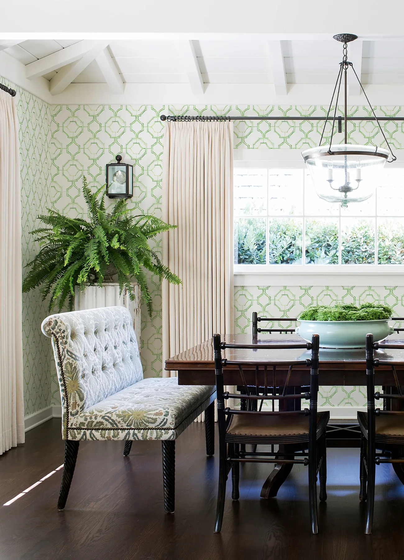 A-Street Prints Gallina Green Trellis Wallpaper - SKU 4081-26316