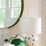 A-Street Prints Gallina Orange Trellis Wallpaper - SKU 4081-26317
