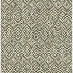A-Street Prints Gallivant Black Woven Geometric Wallpaper - SKU 4146-27255