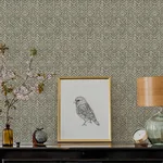 A-Street Prints Gallivant Black Woven Geometric Wallpaper - SKU 4146-27255