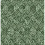 A-Street Prints Gallivant Green Woven Geometric Wallpaper - SKU 4146-27256