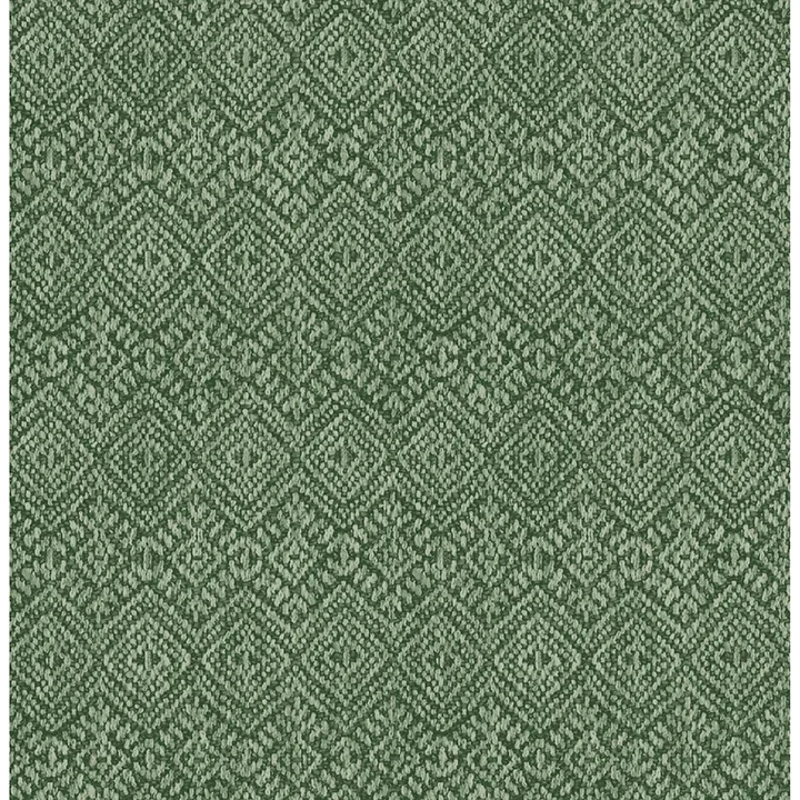 4146-27256 | Gallivant Green Woven Geometric Wallpaper