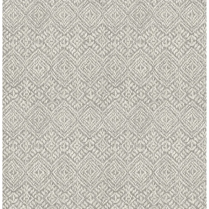 4146-27254 | Gallivant Grey Woven Geometric Wallpaper