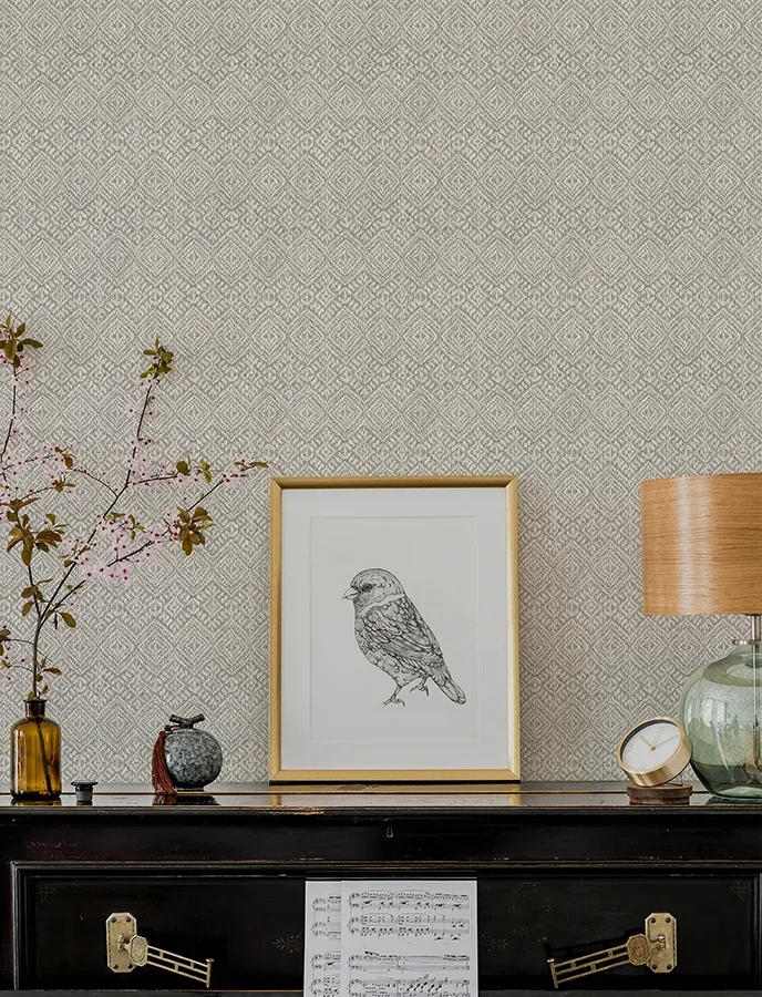 A-Street Prints Gallivant Grey Woven Geometric Wallpaper | Wallpaper Twins A-Street Prints Gallivant Grey Woven Geometric Wallpaper - SKU 4146-27254