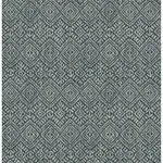 A-Street Prints Gallivant Indigo Woven Geometric Wallpaper - SKU 4146-27257