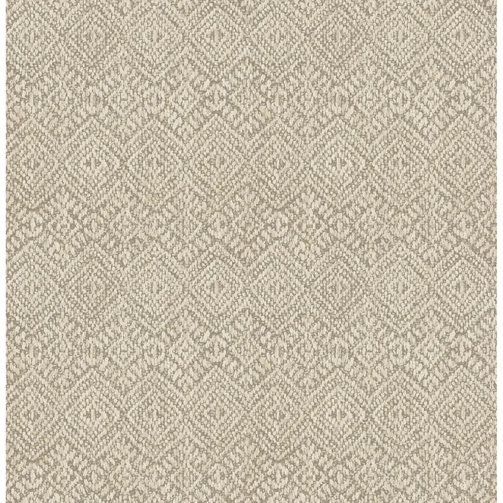 4146-27252 | Gallivant Neutral Woven Geometric Wallpaper