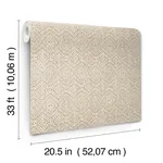 A-Street Prints Gallivant Neutral Woven Geometric Wallpaper | Wallpaper Twins A-Street Prints Gallivant Neutral Woven Geometric Wallpaper - SKU 4146-27252