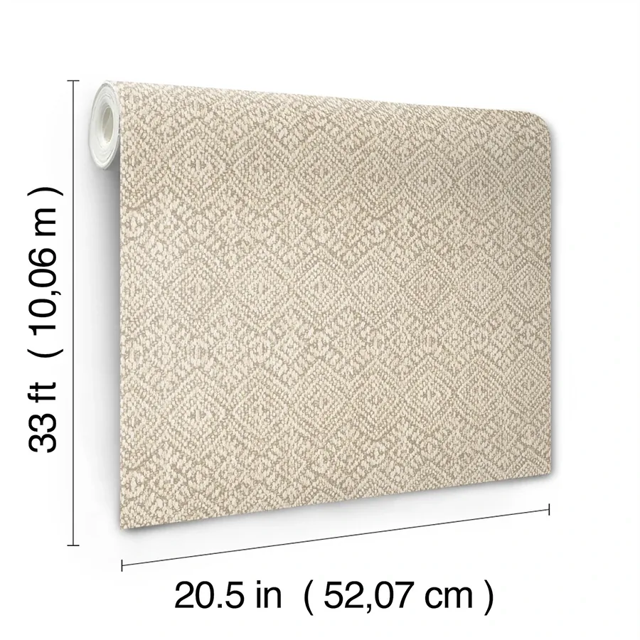 A-Street Prints Gallivant Neutral Woven Geometric Wallpaper | Wallpaper Twins A-Street Prints Gallivant Neutral Woven Geometric Wallpaper - SKU 4146-27252
