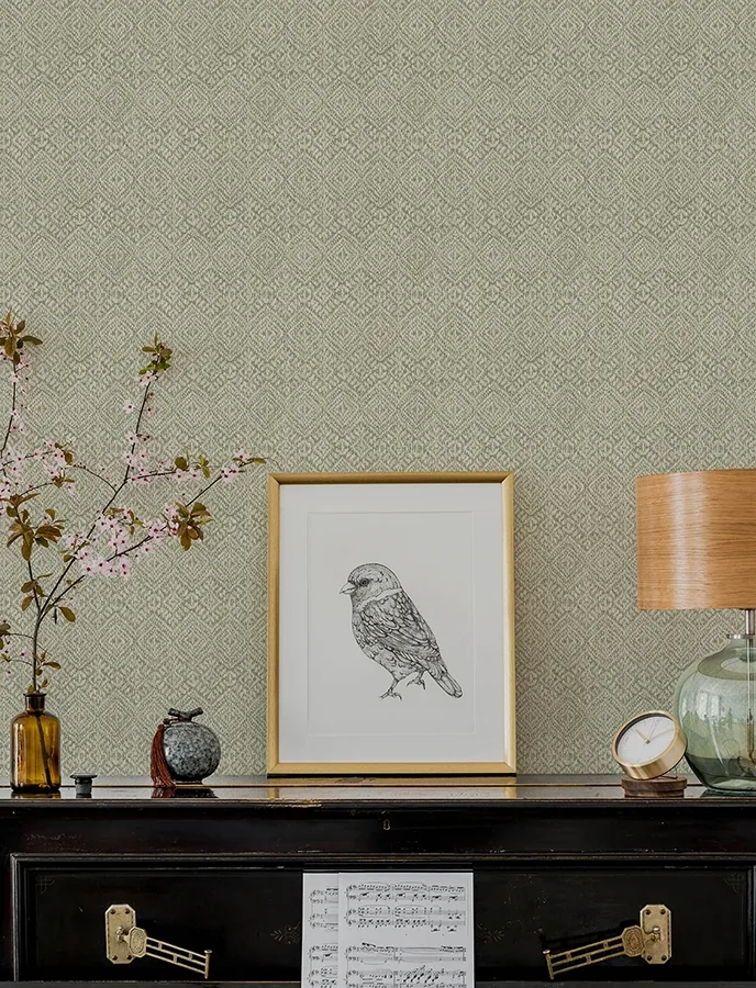 A-Street Prints Gallivant Sage Woven Geometric Wallpaper | Wallpaper Twins A-Street Prints Gallivant Sage Woven Geometric Wallpaper - SKU 4146-27253