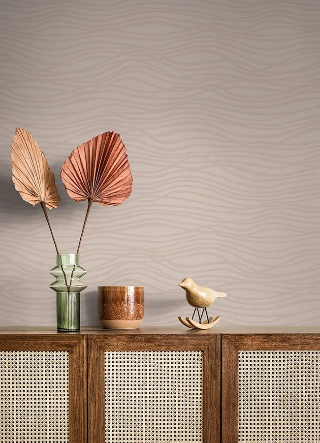 A-Street Prints Galyn Rose Gold Pearlescent Wave Wallpaper | Wallpaper Twins A-Street Prints Galyn Rose Gold Pearlescent Wave Wallpaper - SKU 4121-72208