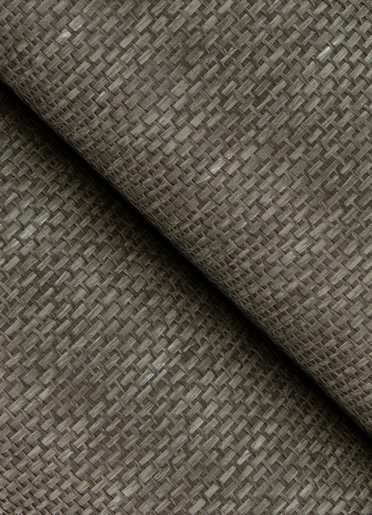 A-Street Prints Gaoyou Grey Paper Weave Wallpaper - SKU 2923-80080