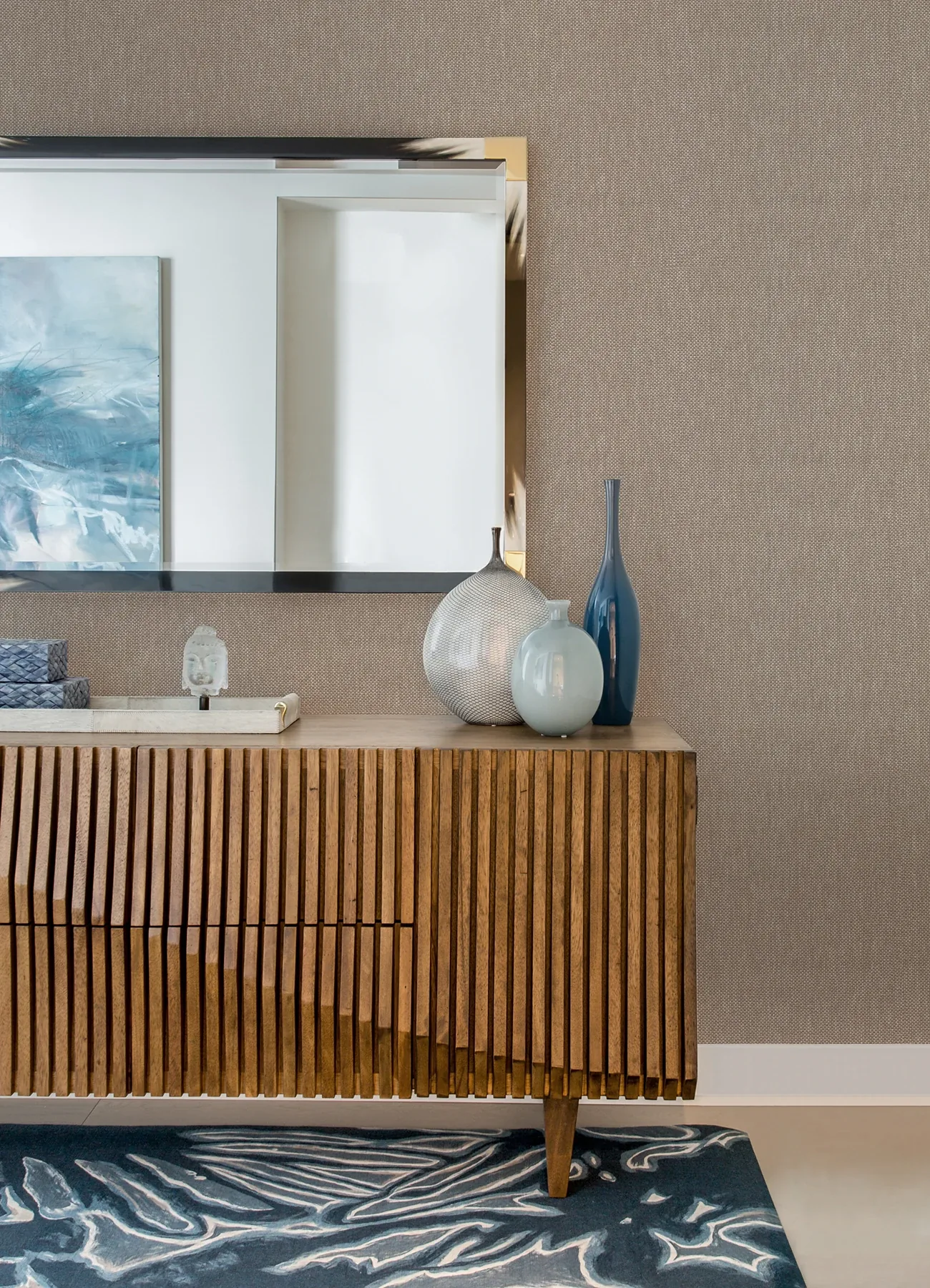 A-Street Prints Gaoyou Light Grey Paper Weave Wallpaper - SKU 2923-80076