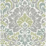 A-Street Prints Garden of Eden Green Damask Wallpaper | Wallpaper Twins A-Street Prints Garden of Eden Green Damask Wallpaper - SKU 2793-24733