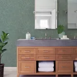 A-Street Prints Gardena Sea Green Embroidered Floral Wallpaper - SKU 4122-27006