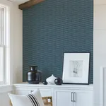 A-Street Prints Gator Blue Geometric Stripe Wallpaper | Wallpaper Twins A-Street Prints Gator Blue Geometric Stripe Wallpaper - SKU 2988-70002