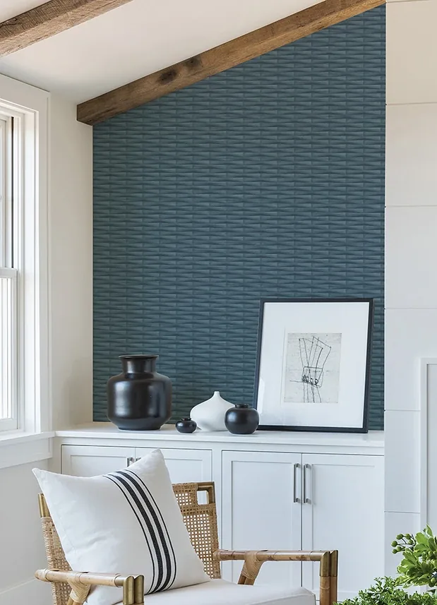 A-Street Prints Gator Blue Geometric Stripe Wallpaper | Wallpaper Twins A-Street Prints Gator Blue Geometric Stripe Wallpaper - SKU 2988-70002