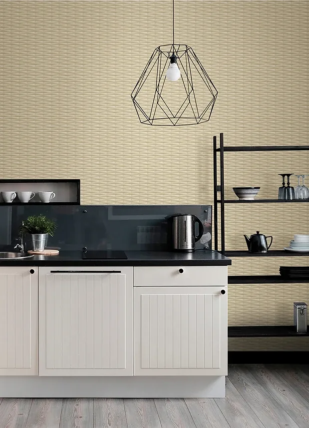 A-Street Prints Gator Wheat Geometric Stripe Wallpaper | Wallpaper Twins A-Street Prints Gator Wheat Geometric Stripe Wallpaper - SKU 2988-70003