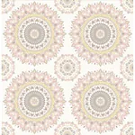 A-Street Prints Gemma Light Pink Boho Medallion Wallpaper | Wallpaper Twins A-Street Prints Gemma Light Pink Boho Medallion Wallpaper - SKU 1014-001805