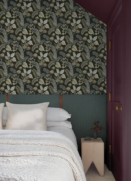 A-Street Prints Geneva Black Peacock Paradise Wallpaper | Wallpaper Twins A-Street Prints Geneva Black Peacock Paradise Wallpaper - SKU 4173-27646