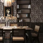 A-Street Prints Geneva Chocolate Peacock Paradise Wallpaper | Wallpaper Twins A-Street Prints Geneva Chocolate Peacock Paradise Wallpaper - SKU 4173-27647