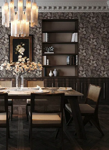 A-Street Prints Geneva Chocolate Peacock Paradise Wallpaper | Wallpaper Twins A-Street Prints Geneva Chocolate Peacock Paradise Wallpaper - SKU 4173-27647