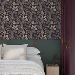 A-Street Prints Geneva Plum Peacock Paradise Wallpaper | Wallpaper Twins A-Street Prints Geneva Plum Peacock Paradise Wallpaper - SKU 4173-27644