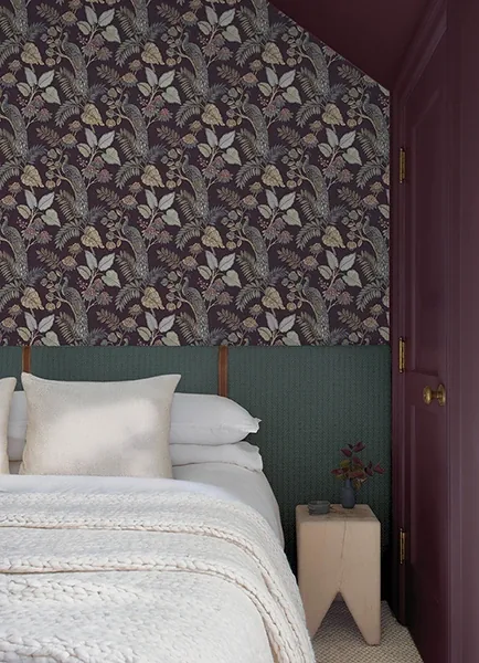 A-Street Prints Geneva Plum Peacock Paradise Wallpaper | Wallpaper Twins A-Street Prints Geneva Plum Peacock Paradise Wallpaper - SKU 4173-27644