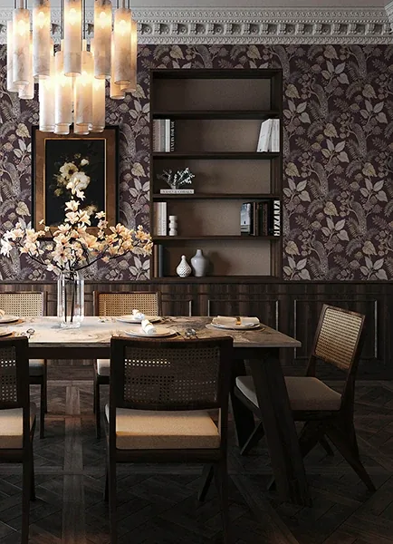A-Street Prints Geneva Plum Peacock Paradise Wallpaper | Wallpaper Twins A-Street Prints Geneva Plum Peacock Paradise Wallpaper - SKU 4173-27644