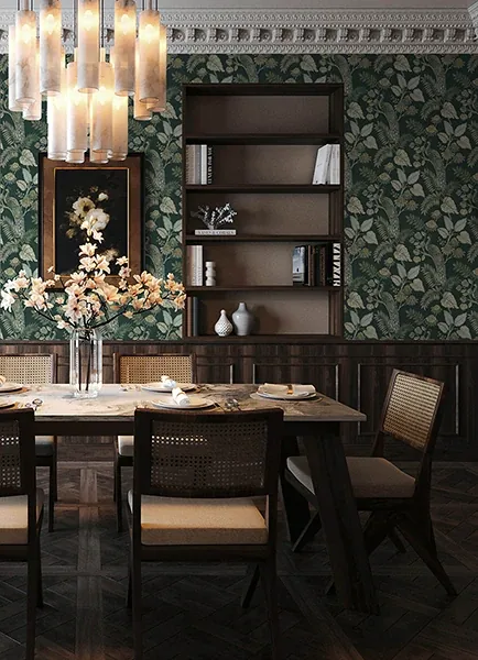 A-Street Prints Geneva Sea Green Peacock Paradise Wallpaper | Wallpaper Twins A-Street Prints Geneva Sea Green Peacock Paradise Wallpaper - SKU 4173-27645