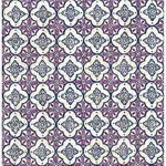 A-Street Prints Geo Violet Quatrefoil Wallpaper | Wallpaper Twins A-Street Prints Geo Violet Quatrefoil Wallpaper - SKU 1014-001852