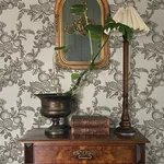 A-Street Prints Gerty Black Fruit Toile Wallpaper | Wallpaper Twins A-Street Prints Gerty Black Fruit Toile Wallpaper - SKU 4173-27637