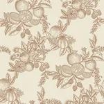 A-Street Prints Gerty Copper Fruit Toile Wallpaper - SKU 4173-27638