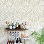 A-Street Prints Getty Cream Jungle Damask Wallpaper | Wallpaper Twins A-Street Prints Getty Cream Jungle Damask Wallpaper - SKU 4034-72132