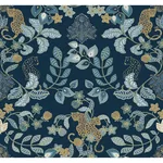 A-Street Prints Getty Navy Jungle Damask Wallpaper | Wallpaper Twins A-Street Prints Getty Navy Jungle Damask Wallpaper - SKU 4034-72133