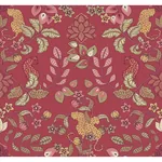 A-Street Prints Getty Raspberry Jungle Damask Wallpaper - SKU 4034-72130