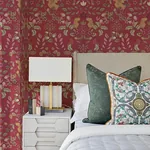 A-Street Prints Getty Raspberry Jungle Damask Wallpaper - SKU 4034-72130